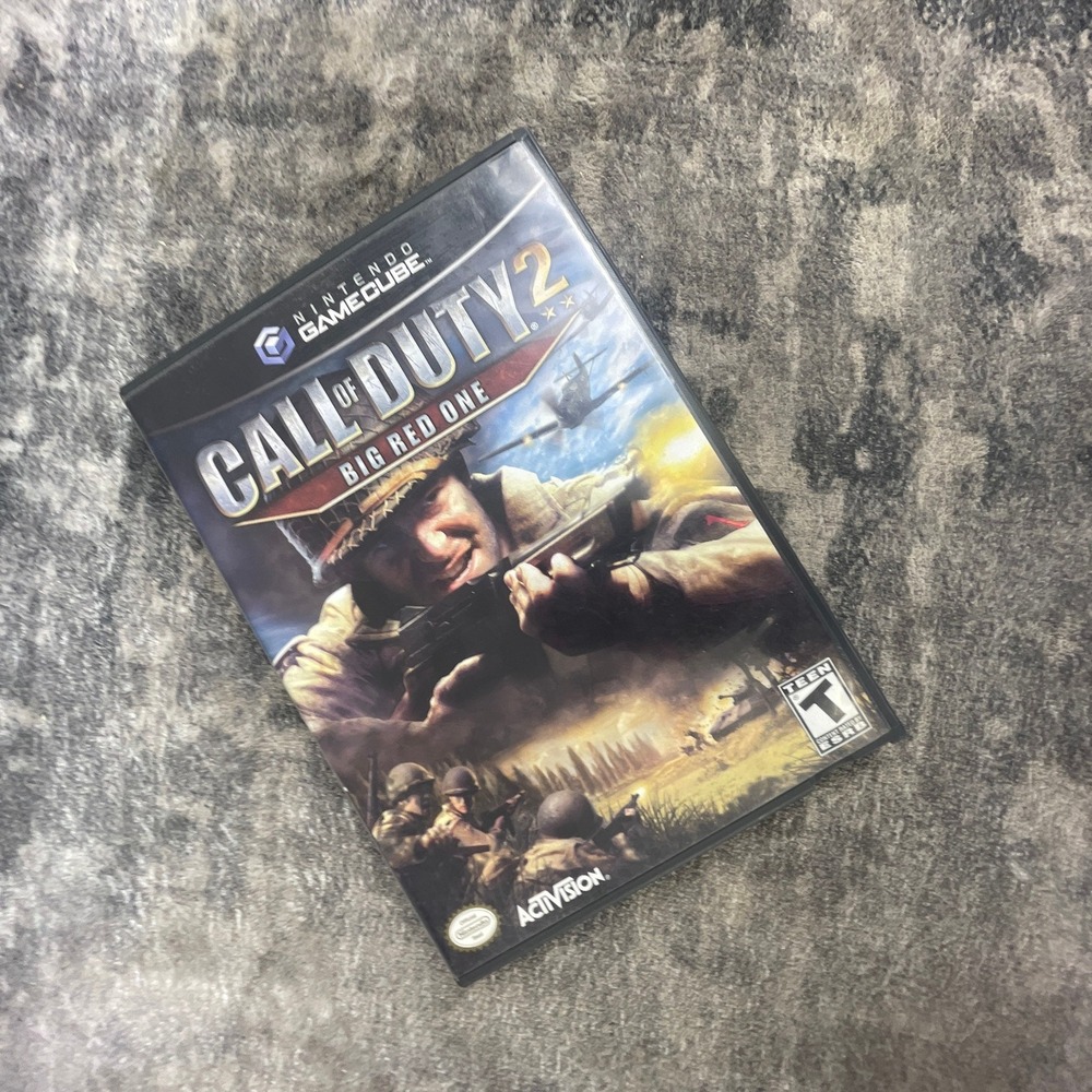 Call of Duty 2 Big Red One Nintendo GameCube Video Game Black Label Activision